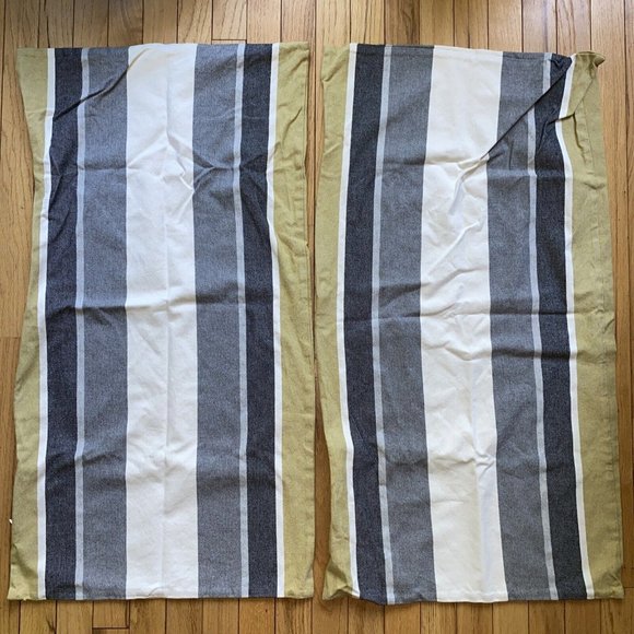 2-Thom Filicia King Size Lumbar Pillow Sham Covers Set 35x19 - Picture 1 of 4